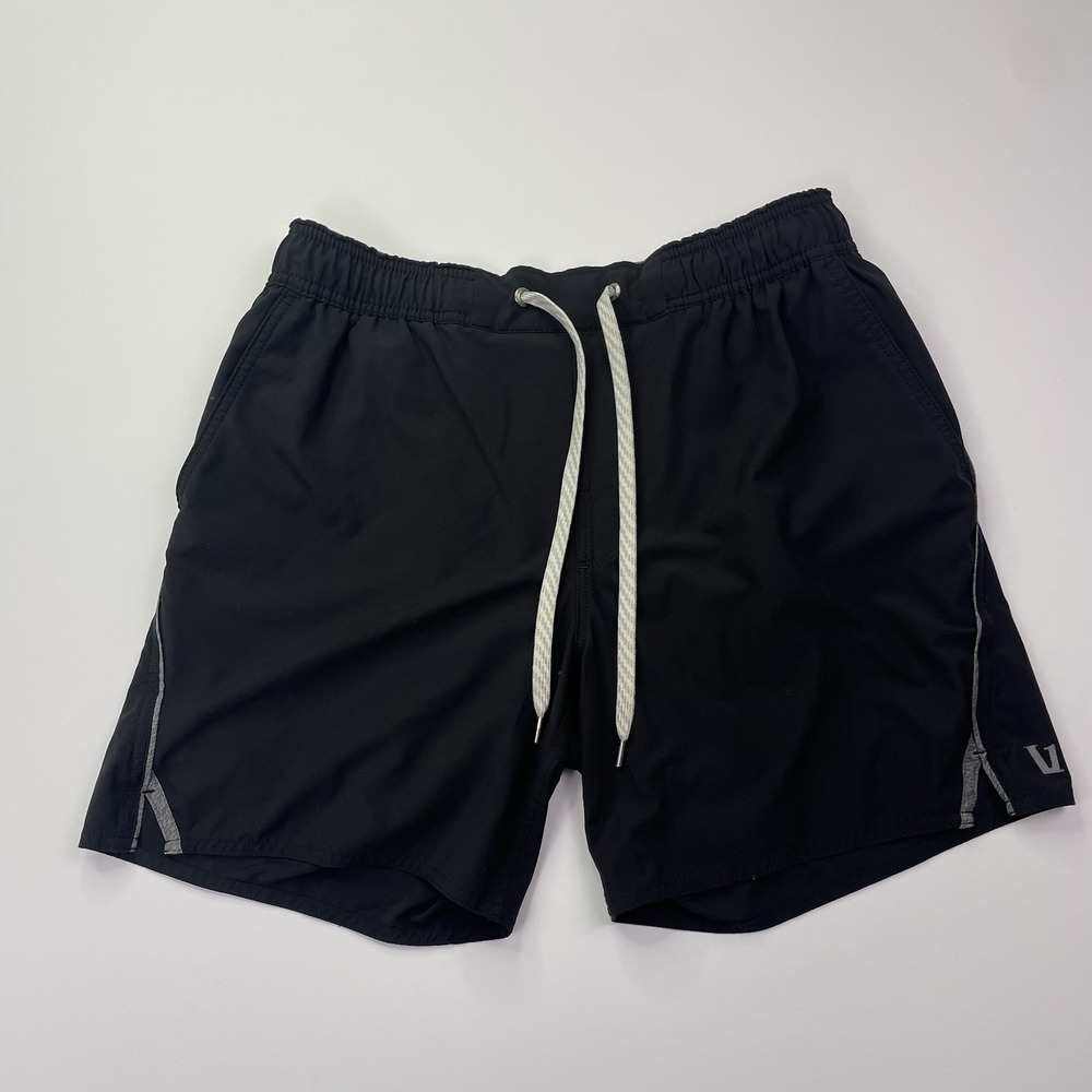 Vuori Shorts Men's Small 5.5" Inseam Black Athletic Active Wear Drawstring